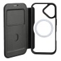 4smarts Urban Pro custodia per cellulare 16 cm (6.3") Custodia flip a libro Nero, Trasparente (541775)