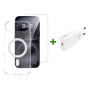 4smarts 541557 custodia per cellulare 16,8 cm (6.6") Custodia con bordo Trasparente, Bianco