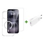 4smarts 541559 custodia per cellulare 17,5 cm (6.9") Custodia con bordo Trasparente, Bianco