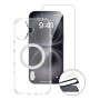 4smarts 541556 custodia per cellulare 16 cm (6.3") Custodia con bordo Trasparente, Bianco
