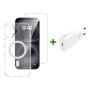 4smarts 541556 custodia per cellulare 16 cm (6.3") Custodia con bordo Trasparente, Bianco