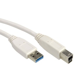 VALUE USB A/USB B 0.8m cavo USB USB 3.2 Gen 1 (3.1 Gen 1) 0,8 m Bianco (11.99.8869)