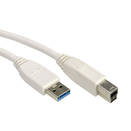 VALUE USB A/USB B 0.8m cavo USB USB 3.2 Gen 1 (3.1 Gen 1) 0,8 m Bianco (11.99.8869)