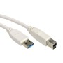VALUE USB A/USB B 0.8m cavo USB USB 3.2 Gen 1 (3.1 Gen 1) 0,8 m Bianco (11.99.8869)