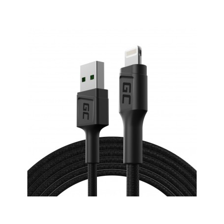 Green Cell KABGC18 cavo Lightning 2 m Nero (KABGC18)
