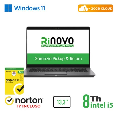 RINOVO NB DELL Latitude 5300 i5-8X00/DDR4 16GB/SSD 256GB/13.3"/W11P/CLOUD20GB/Grade A/1Y Warranty/3 (RN42532317)