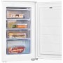Congelatore da incasso Exquisit EGS101-080E, altezza nicchia 88 cm, 77 L, porta scorrevole, 4 cassetti, bianco