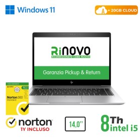 RINOVO NB HP 840 G5 REFURBISHED i5-8X00U DDR4 8GB SSD 256GB 14" CLOUD20GB W11P Grade A 1Y Warranty 3 (RN62522319)