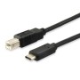 Equip 12888207 cavo USB 1 m USB 2.0 USB B USB C Nero (12888207)
