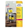 Avery L6107-20 etichetta autoadesiva Rettangolo con angoli arrotondati Permanente Giallo 240 pz (L6107-20)