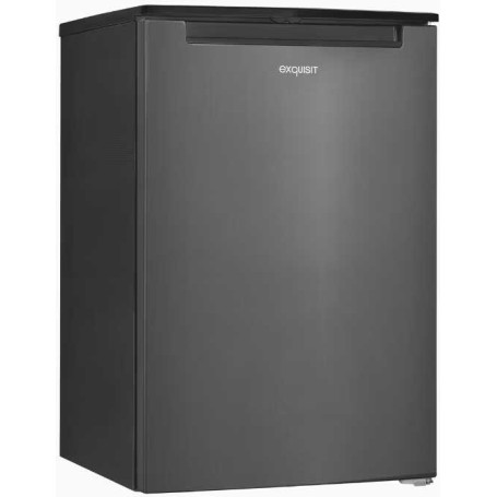 Congelatore a libera installazione Exquisit GS81-040B, larghezza 54,5 cm, 87 L, effetto acciaio inox