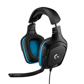 Logitech G G432 Gaming Headset Cuffia Padiglione auricolare Connettore 3.5 mm Nero, Blu (981-000770)