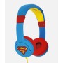 OTL Technologies DC Comics Superman Man of Steel Cuffie Cablato A Padiglione MUSICA Blu, Rosso, Giallo (DC0262)