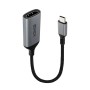 Lindy 43428 cavo e adattatore video 0,15 m USB tipo-C HDMI Grigio
