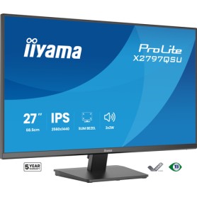 iiyama ProLite X2797QSU-B1 Monitor PC 68,6 cm (27") 2560 x 1440 Pixel Quad HD LED Nero
