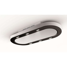 CAPPA UNIKA FREE cm 120X50 - Bianca e Nera - 900 m3/h
