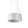 CAPPA IDEAL cm 70x35 -Inox, vetro Bianco - 800 m3/h