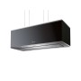 CAPPA DIADE cm 90x30 -Inox, Nero - 800 m3/h