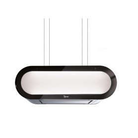 CAPPA ALEXA  cm 90X30  Inox,vetro - 800 m3/h - Luce bianca