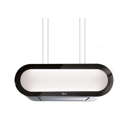 CAPPA ALEXA  cm 90X30  Inox,vetro - 800 m3/h - Luce bianca