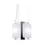 CAPPA DESSY cm 40 - Inox, vetro Bianco - 800 m3/h