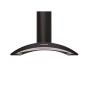 CAPPA ARCADIA ISOLA cm 90X60 - Nera, Vetro - 800 m3/h