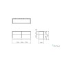 CAPPA MENSOLA PARETE -cm 150X48  Inox - 900 m3/h