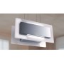 CAPPA TRISIA APPESA cm 90x43 - Inox, vetro Bianco - 800 m3/h
