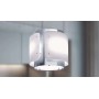 CAPPA DESSY cm 40 - Inox, vetro Bianco - 800 m3/h
