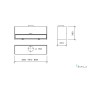 CAPPA ARIAL PARETE cm 75  Inox - 700 m3/h