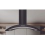 CAPPA ARCADIA ISOLA cm 90X60 - Nera, Vetro - 800 m3/h