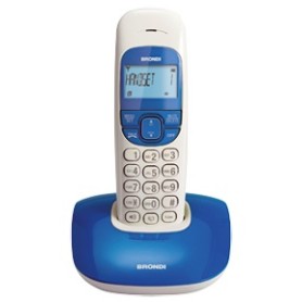 Brondi Nice Telefono DECT Identificatore di chiamata Blu, Bianco (10273211)