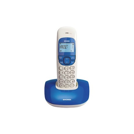 Brondi Nice Telefono DECT Identificatore di chiamata Blu, Bianco (10273211)