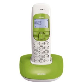 Brondi Nice Telefono DECT Identificatore di chiamata Verde, Bianco (10273212)