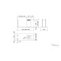 CAPPA ELEA PARETE cm120x60 camino Destro  Nera - 800 m3/h