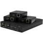StarTech.com Kit extender HDBaseT a 3 porte con 3 Ricevitori - Splitter HDMI 1x3 via Cat5 - fino a 4K (ST124HDBT)