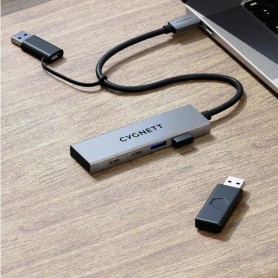 4IN1 USB-C TO USB-C & USB-A HUB (CY5389CYHUB)