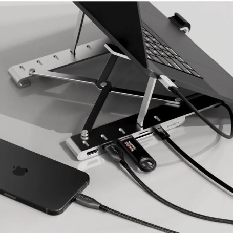 UNITE 7IN1 HUB WITH FOLDING LAPTOP (CY5405CYHUB)