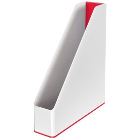 Leitz WOW scatola per la conservazione di documenti Polistirene (PS) Rosso, Bianco (53621026)