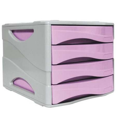 ARDA 15P4PPASVI organizzatore per cassetto di scrivania Plastica Grigio, Lillà (15P4PPASVI)