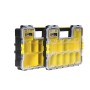 Stanley 1-97-518 Cassetta degli attrezzi Scatola per minuteria Plastica Nero, Trasparente, Giallo (1-97-518)