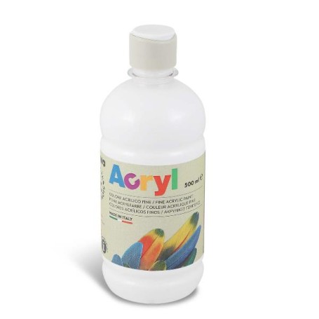 BOTT 500ML TEMP ACRILICA BIANCO (4003TA500100)