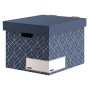Fellowes 4483701 scatola per la conservazione di documenti Cartoncino Blu, Bianco (4483701)