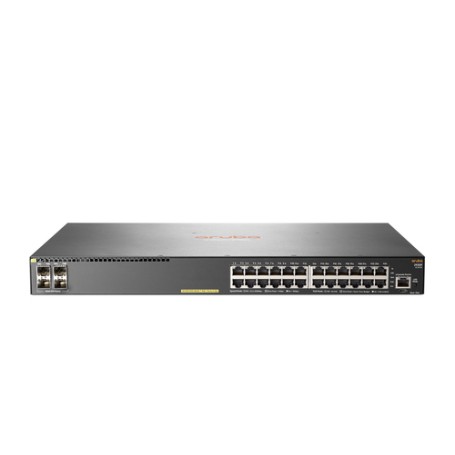 HPE Aruba 2930F 24G PoE+ 4SFP Gestito L3 Gigabit Ethernet (10/100/1000) Supporto Power over Ethernet (PoE) 1U Grigio (JL261A)
