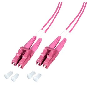 Techly ILWL OM412-LCLC-005T cavo InfiniBand e in fibra ottica 0,5 m LC Fucsia