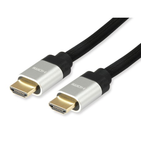 Equip 119382 cavo HDMI 3 m HDMI tipo A (Standard) Nero, Argento (119382)