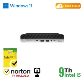 RINOVO Ultra Mini PC DM HP 600-800 G5 i5-9X00T/SODDR4 8GB/SSD 256GB/W11P/No Dvd/Grade A/1Y Warranty (RN65522384)