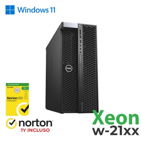 RINOVO WKS DELL 5820 Tower W2XXX REFURBISHED DDR4 16GB SSD 512GB NVIDIA QUADRO P2000 5GB W11P Grade (RN47034311)