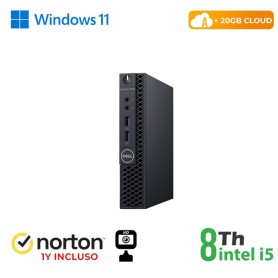 RINOVO DELL MINI PC REFURBISHED OPTIPLEX 3060-5060M i5-8X00 SODDR4 8GB SSD 256GB W11P CLOUD20GB Grad (RN45522381)