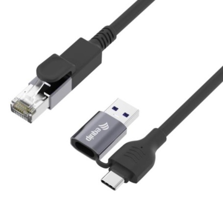 2 IN 1 USB-C + A TO RJ45 GIGABIT 5M (133104)